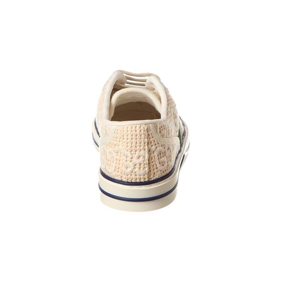 Gucci 1977 Tennis Crochet Sneaker, White - Picture 3 of 5